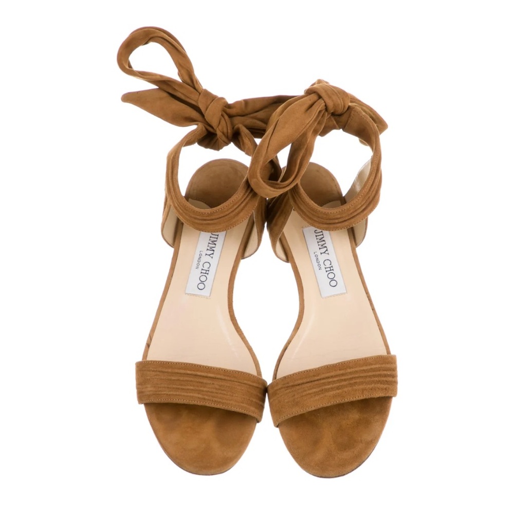 JIMMY CHOO
Suede Gladiator Sandals
Size: 7.5 | IT 37.5